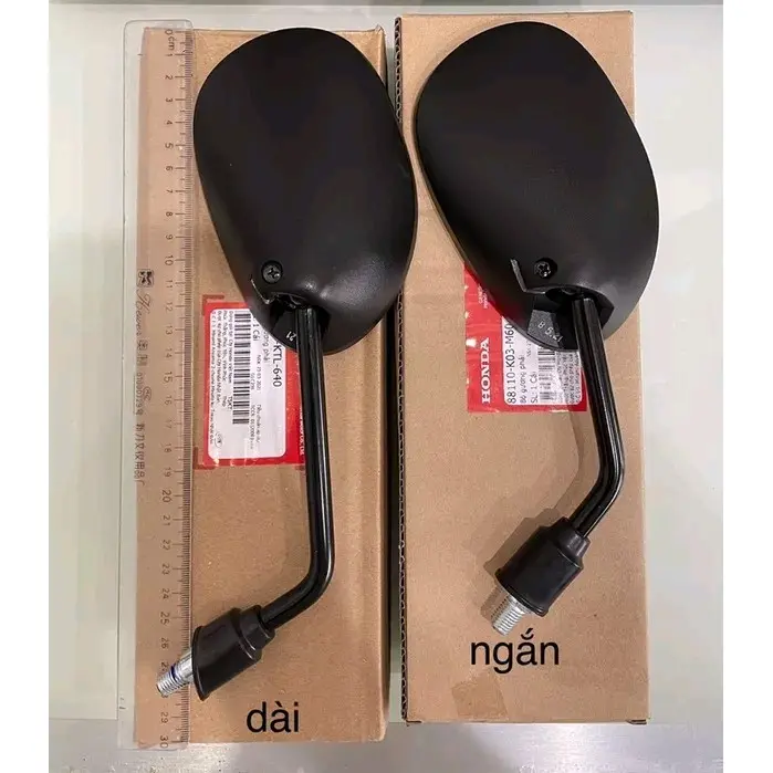 Bộ gương trái . phải wave. rsx. dream, future. blade chính hiệu honda. đầy đủ chân đai ốc chụp