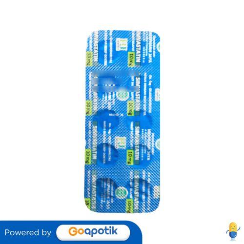 Gambar SIMVASTATIN HEXPHARM 10 MG STRIP 10 TABLET dari Apotek HAR Farma by GoApotik Kota Bekasi Tokopedia