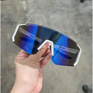 Kacamata Hitam Daki Gunung Olahraga Luar Ruangan Berlari Bersepeda Anti Silau Anti Debu Frame Besar