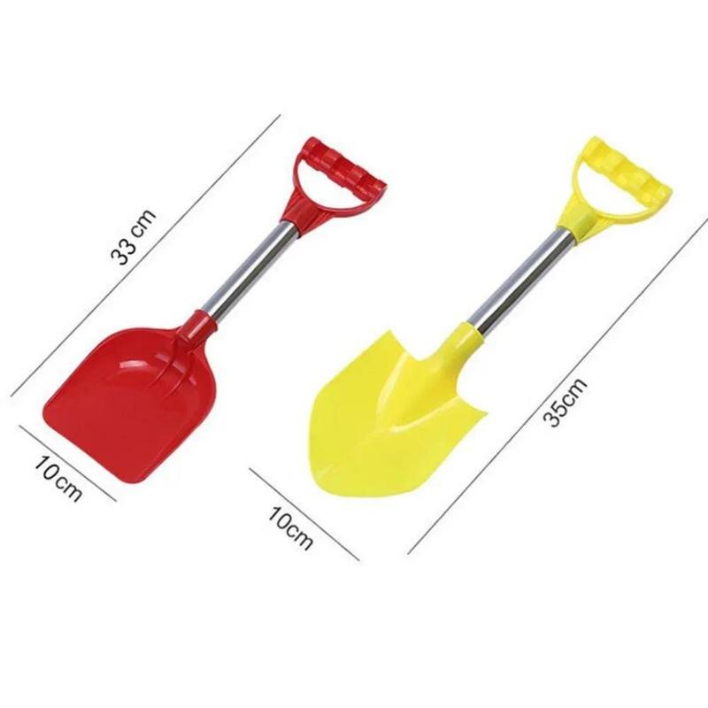 2Pcs/set Beach Shovel Toy Kids Outdoor Digging Sand Shovel Play Sand Tool with Stainless Steel Handle Summer Playing Shovel Toys 5