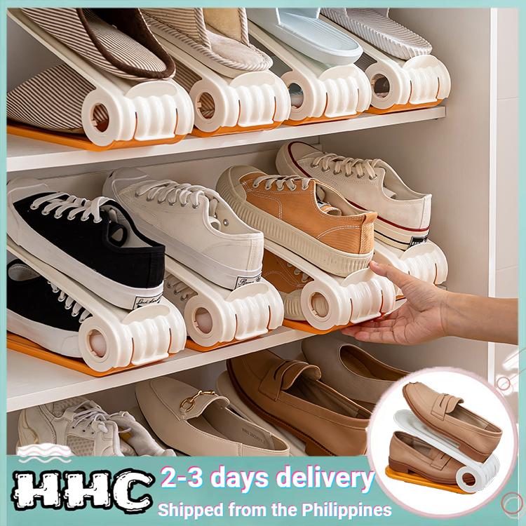 COD Shoe Organizer Stackable Plastic Shoe Rack, Breathable Shoe ...