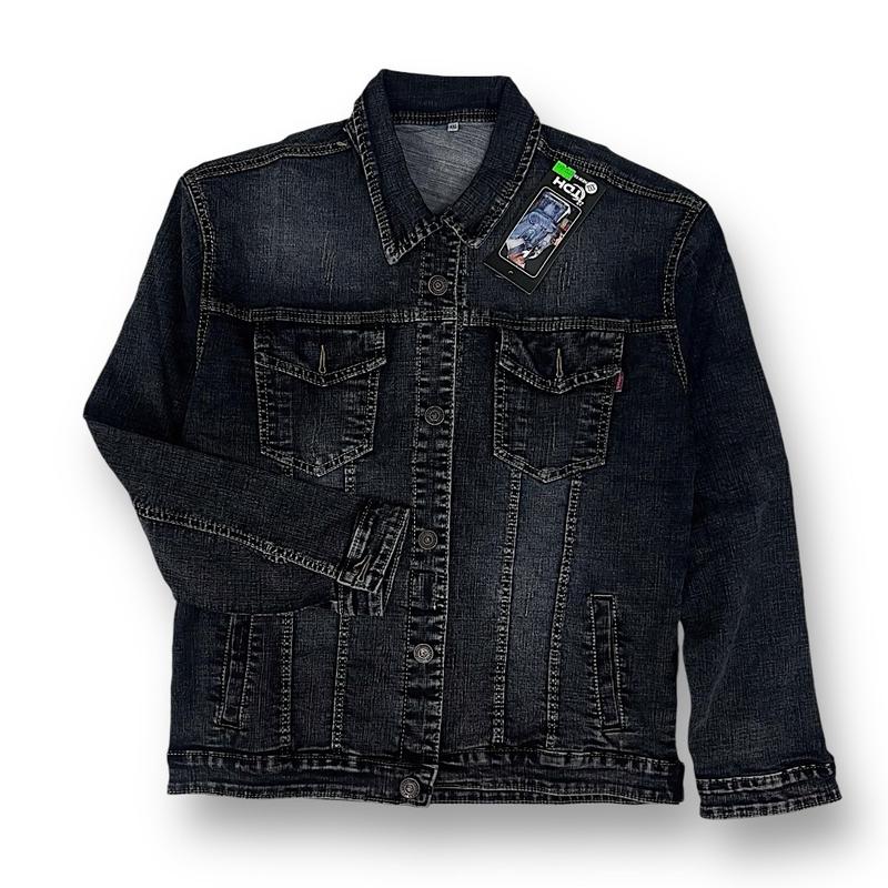 ÁO KHOÁC JEANS NAM Form TO Hàng VNXK CAO CẤP CO GIÃN 4 CHIỀU 75KG - 130KG 5