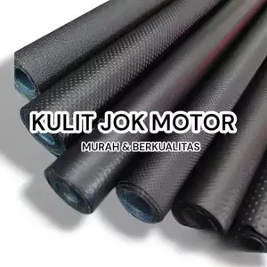 GAR Kulit jok jahit kepala Kulit jok jahit depan kulit jok polos hitam Kulit jok lembaran Y8042