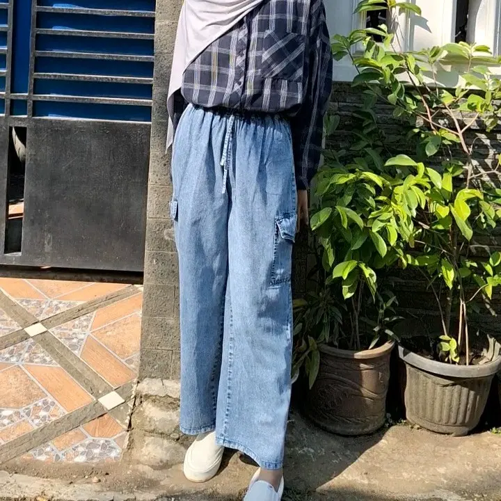 Celana Cargo Jeans | Celana Kulot Cargo Jeans 0