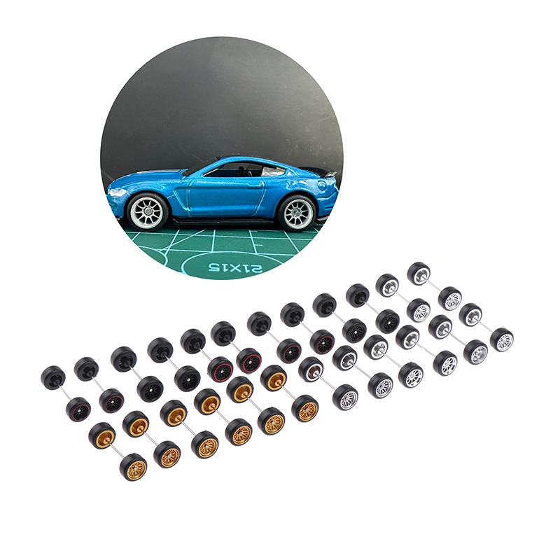 Product Introduction of Innovative ABS Basic Modified Parts Vehicle Toy For Hotwheels Tomica Mini GT 1 Set 1/64 Model Car Wheels With Rubber Tires 13