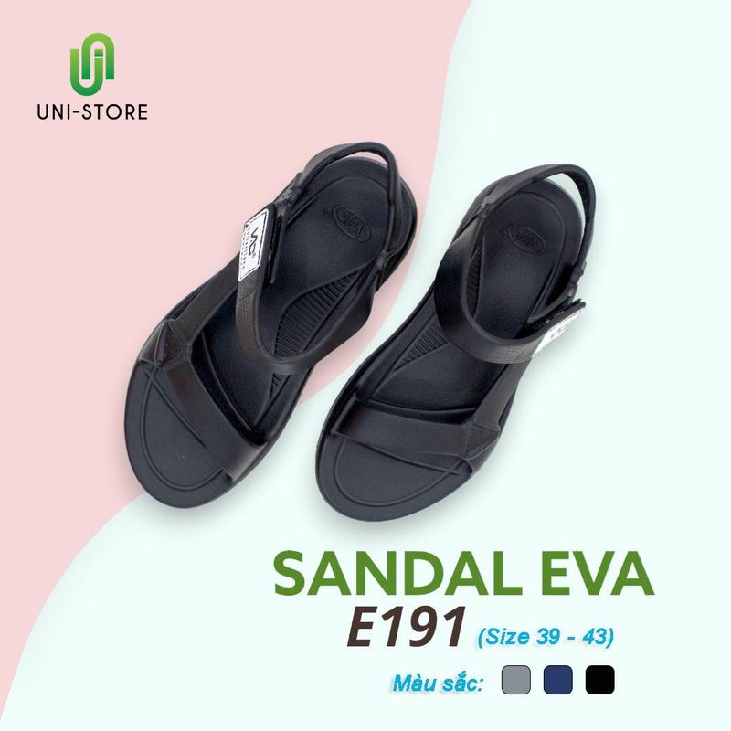 Giày Sandal Nam Nữ Chất Liệu Nhựa EVA Mềm, Nhẹ, Êm Chân, Thoải Mái, Chống Trơn Trượt (FORM LỚN ĐẶT LÙI 1 SIZE) Giày đi học - Giày đi làm - Giày đi chơi