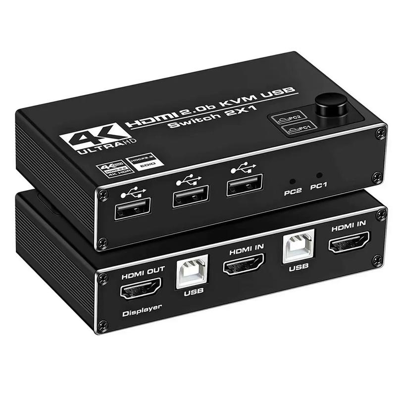 Product Introduction of HDMI 2.1 KVM switch 4K 120Hz with dual USB port 8K HDMI KVM switch HDMI 2.1 hub switcher 4K 60Hz HDMI switch KVM USB 15