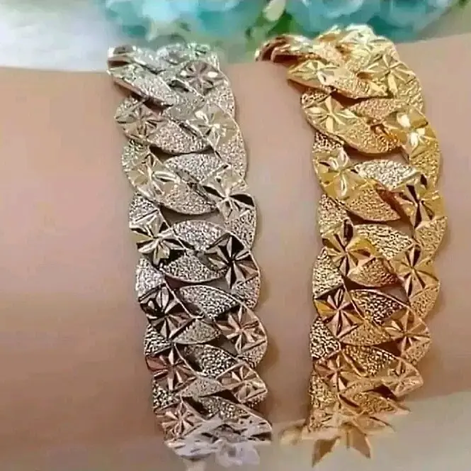 GELANG RANTAI SISIK NAGA GOLD/SILVER AWET DAN TIDAK LUNTUR Emas