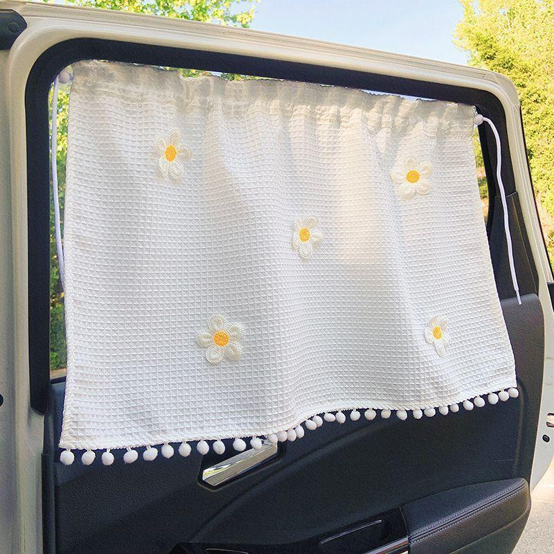 Cute Car Sunshade Ins Small Fresh Car Blackout Curtain Suction - TikTok ...