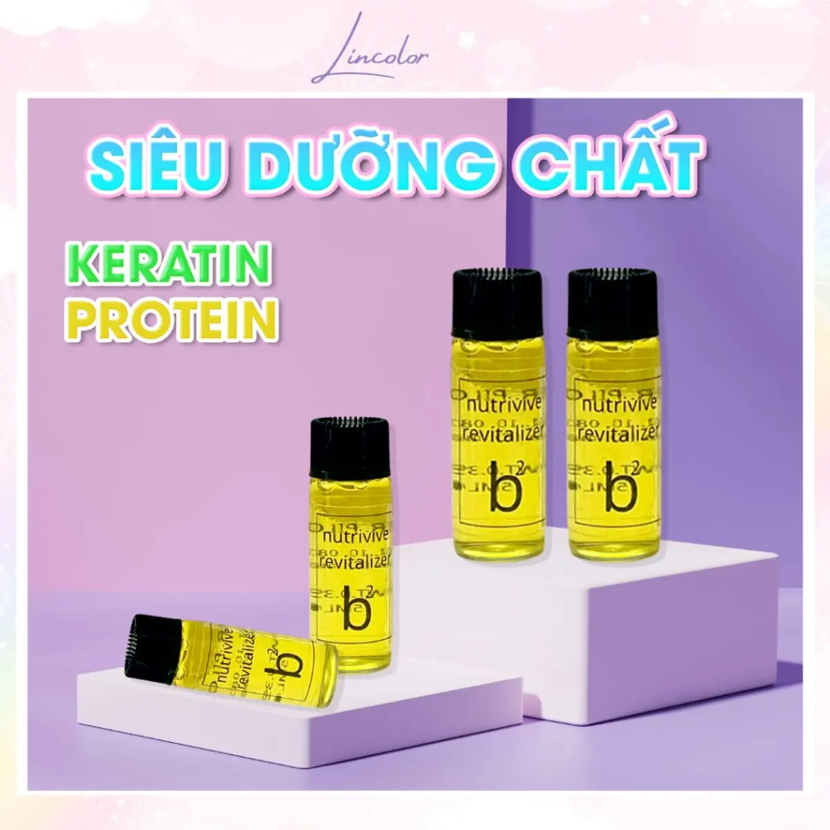 Siêu Dưỡng Tóc Keratin B2 cải thiện Tóc Hư Tổn LIN_COLOR Chăm Sóc Tóc Dưỡng Tóc Nữ Women Cho Bé
