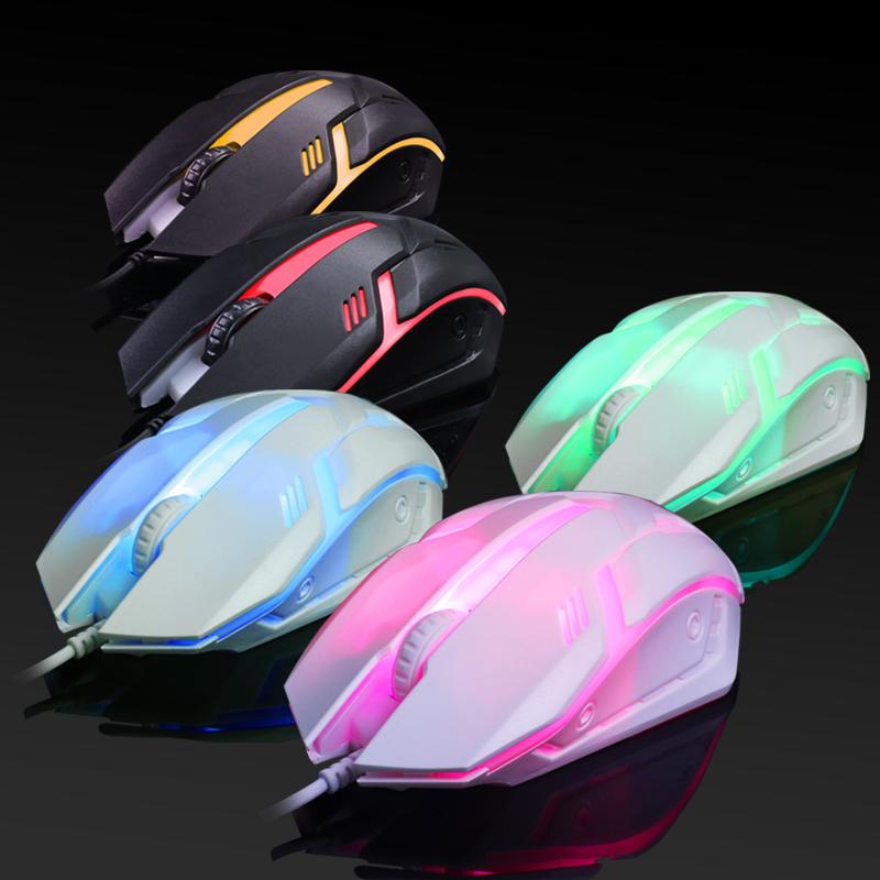 Gaming S1 Sports LED Luminous Backlit Wired Mouse USB Wired For Desktop Laptop Mute Office Computer Gaming Mouse 2