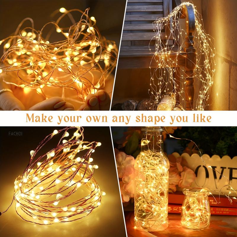 Product Introduction of Solar Fairy Light 300LED Outdoor Oversized Beads And Ultra Bright Solar String Lights Upgraded to 50LED Garden Courtyard Decoration with 8 Modes of Solar Lights 1Pack 4