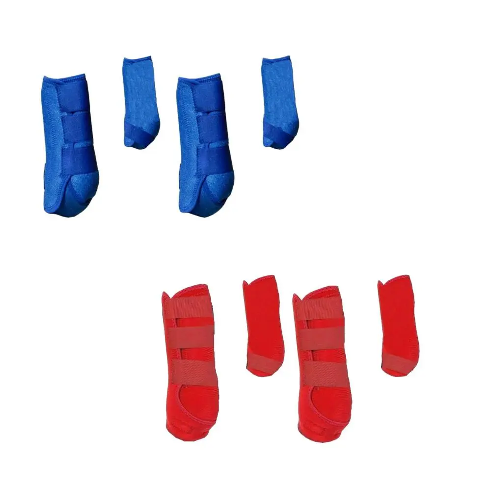 4Pcs Horse Boots Professional Neoprene Adjustable Leg Protection Leg Guard for Jumping Riding Training Equestrian Accessories