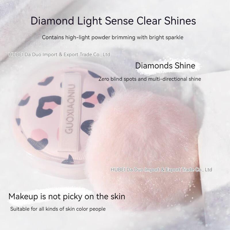 Product Introduction of Glitter Body Highlighting Bridal Wedding Loose Powder Ball Clavicle Sparkg Spray to Brighten Face Puff 13