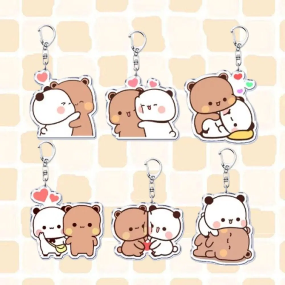 Đồ Trang Trí Cặp Sách, Móc Chìa Khóa Bubu Dudu Hoạt Hình, Móc Chìa Khóa Bubu Dudu Động Vật Hoạt Hình, Móc Khóa Gấu Trúc Ngọt Ngào Kawaii, Quà Tặng