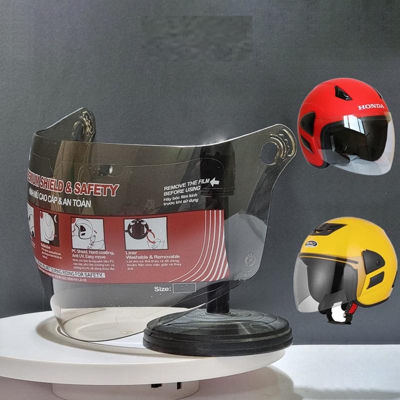 Kính thay thế cho  Nón Bảo Hiểm  3/4 Honda, Mũ 3/4 GRO kiểu dáng honda, Mũ 3/4 HJC Sport phutung