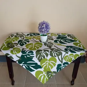 Taplak Cover Alas Meja Bentuk Persegi 100x100 cm Kain Katun Serbaguna Beragam Corak dan Motif Cantik Dan mewah Dekorasi Ruang Tamu elegant batik