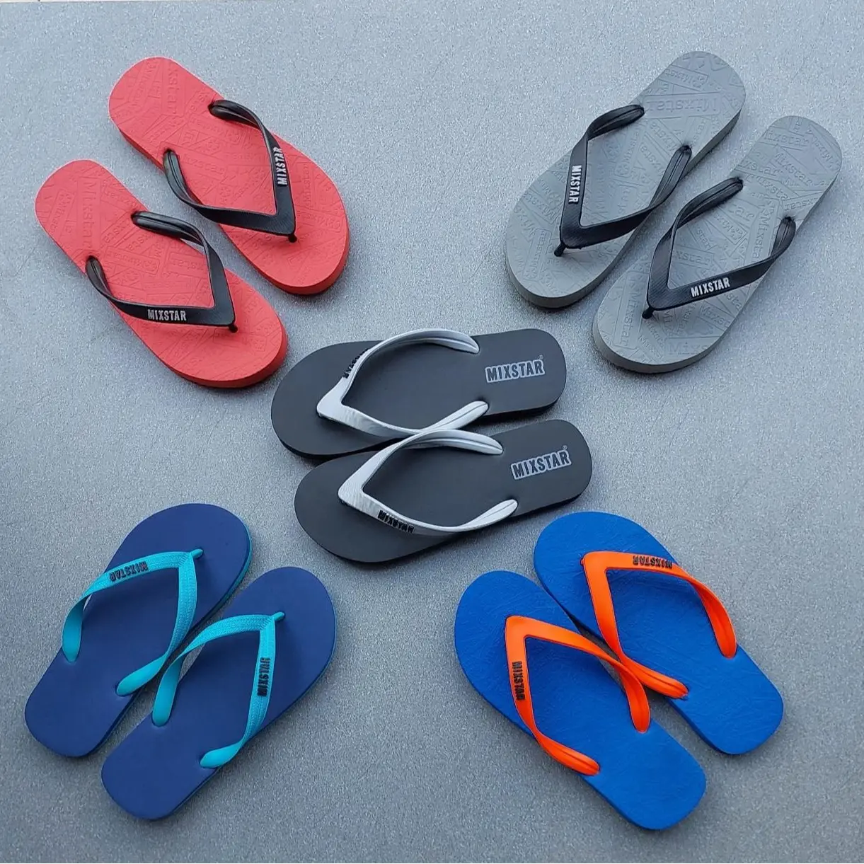 Dép xỏ ngón nam Thái Lan, chất liệu cao su dẻo mềm, size 38-43 - Đế Bằng