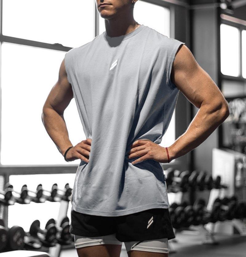 Product Introduction of NEW Summer Fitness Sports Tank Top Men Breathable Loose Mesh Training Sleeveless T-shirt Quick Drying vest male Fitness Clothing 6