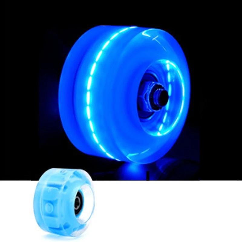 1Pc Skateboard Wheels Polyurethane Luminous LED Longboard Wheels with Spanner Long Drift Board Accessories 4