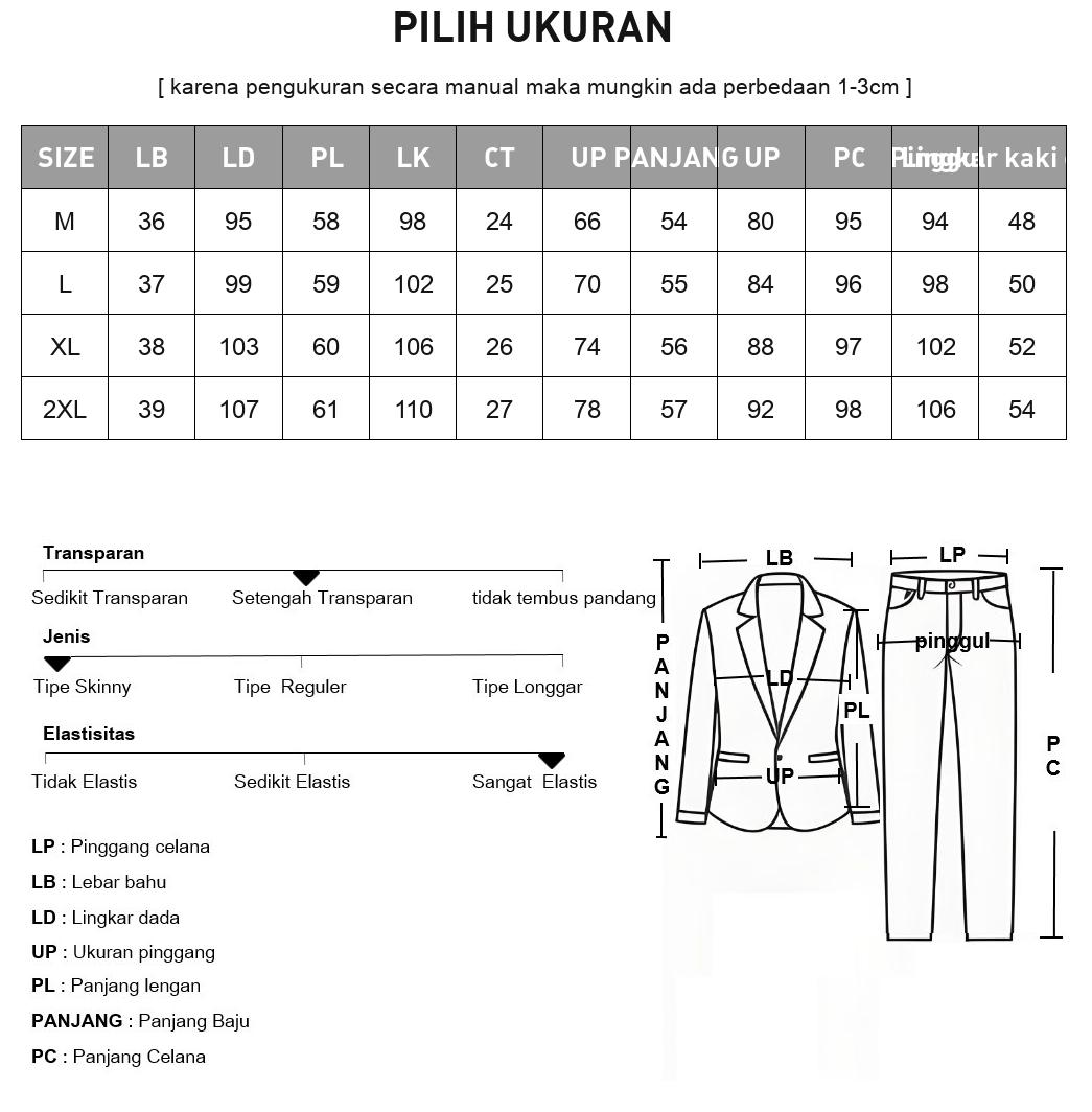 [ready stock]FADFAD Setelan Dua Potong Palsu  Pakaian Wanita Atasan Kemeja Gaya Kasual + Celana Panjang Gaya Kasual