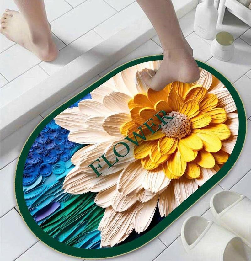 Product Introduction of COMBO 6 chiếc thảm lau chân hình hoạ tiếc hoa 5D .40x60 ( 6 HÌNH HOẠ TIẾT HOA NGẪU NHIÊN ) 21