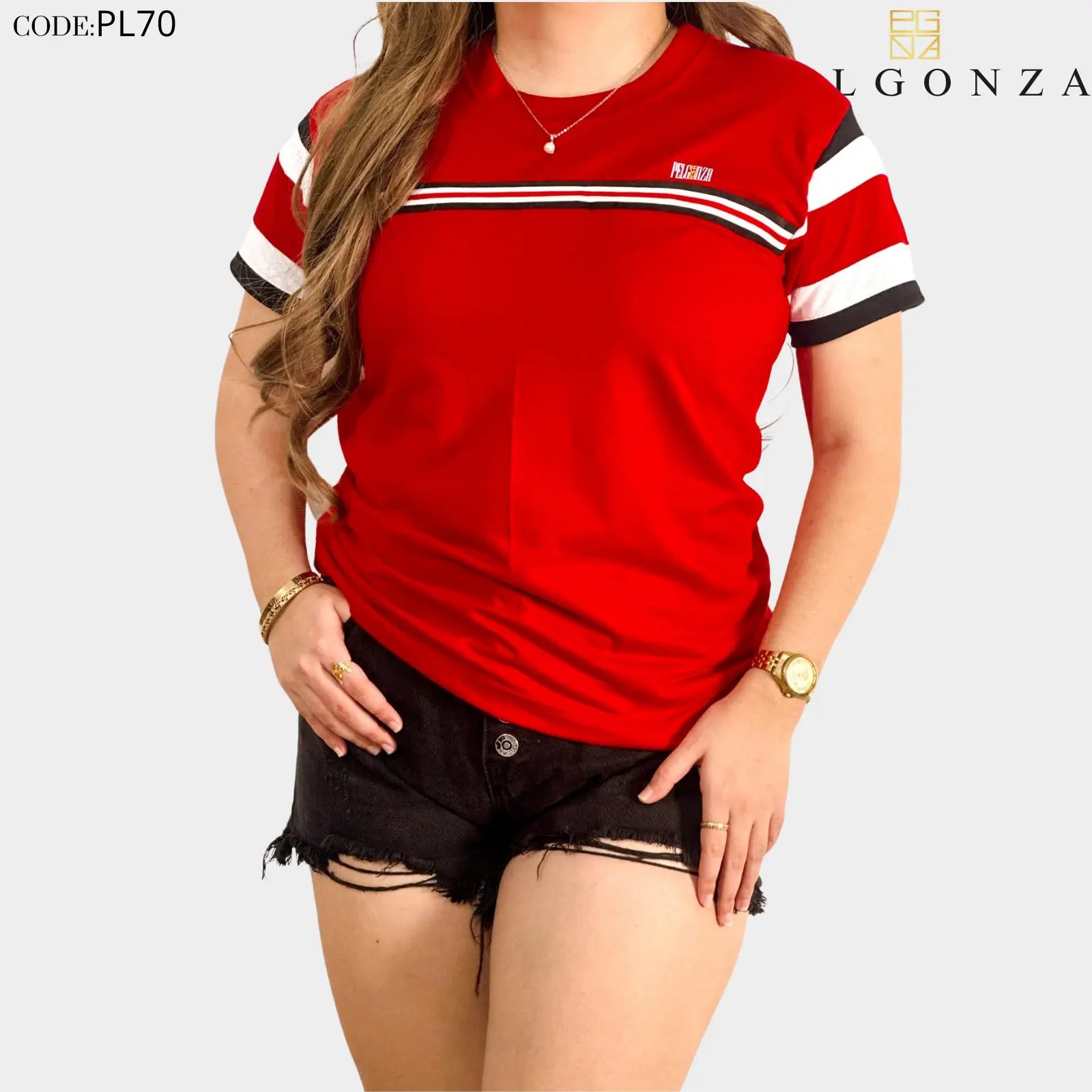 PELGONZA UNISEX T-shirt  (3tone Slvs)