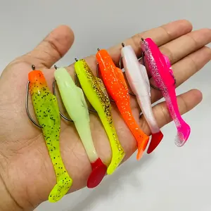 ￼PROMO SOFT LURE 8CM DAN 7CM PLUS HOOK || UMPAN CASTING IKAN GABUS TOMAN