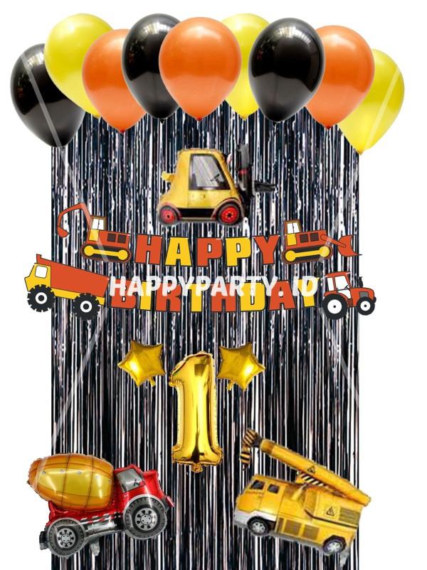 PAKET DEKORASI ULANG TAHUN ANAK TEMA KONSTRUKSI EXCAVATOR PAKET DEKORASI ULANG TAHUN ANAK TEMA KONSTRUKSI EXCAVATOR