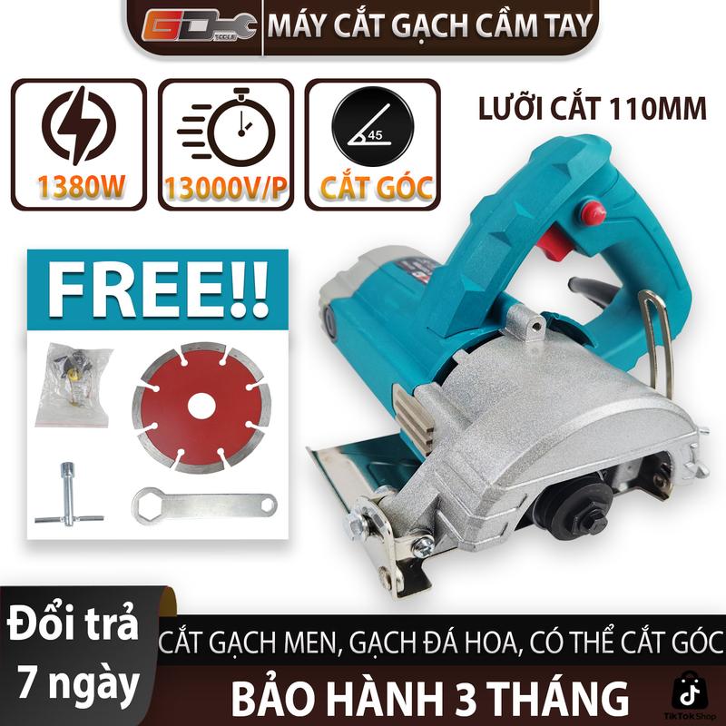 Máy cắt gạch cầm tay GT110-1380W chính hãng SKY - Roto đồng có thể lắp lưỡi cắt gỗ ngói đá hoa cương