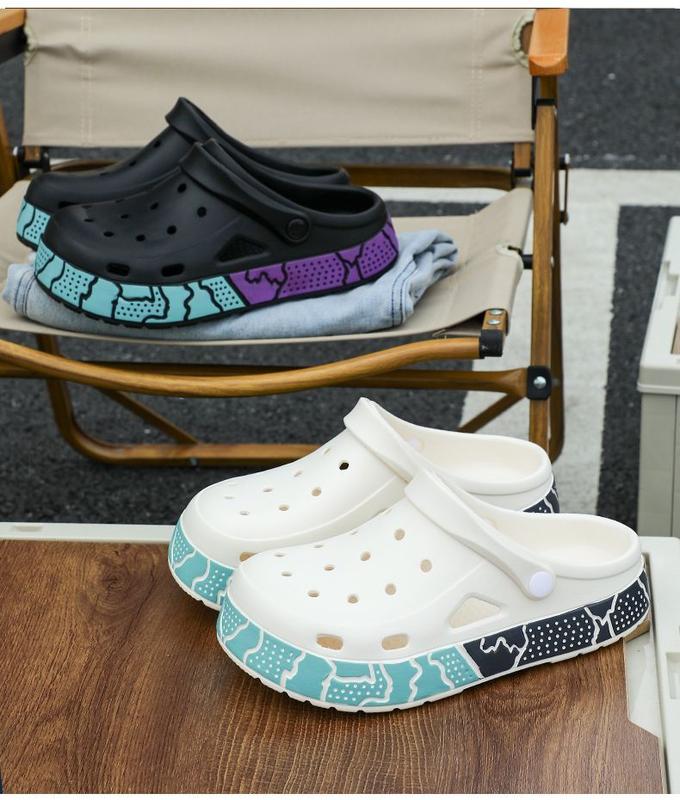Product Introduction of Cave shoes: men's summer wear, new fashion and versatile, super thick, wear-resistant, sports beach toe sandals 10