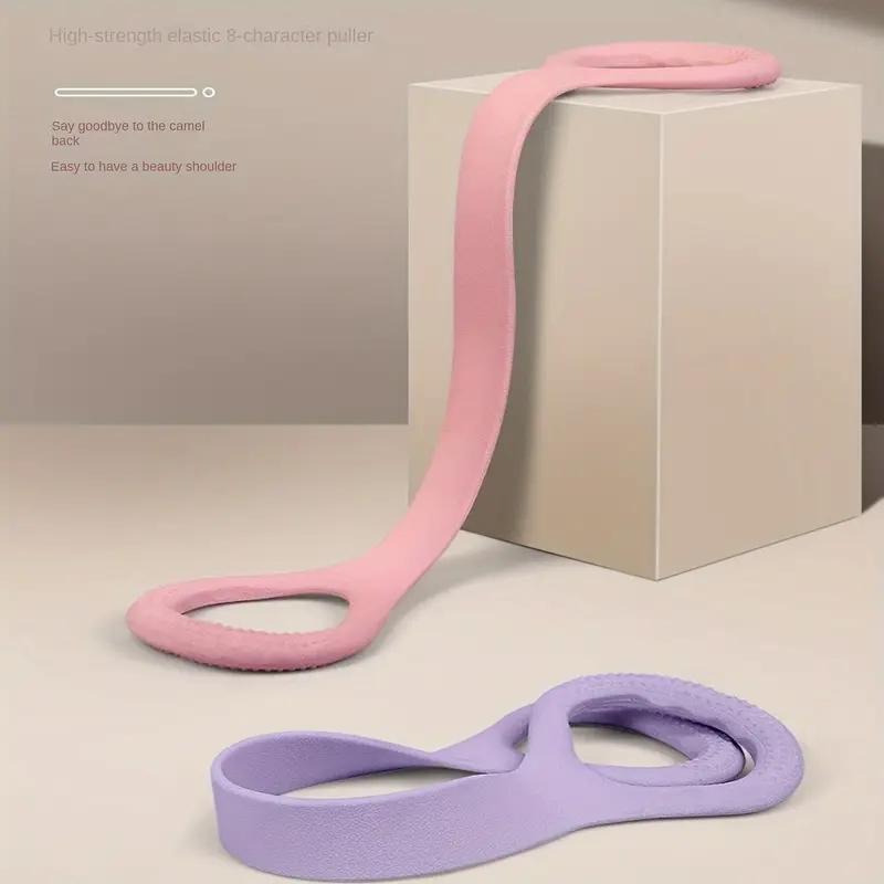 Product Introduction of Silicone 8-shaped Resistance Band, High-strength Elasticity Stretch Band, Sports Wristband for Open Shoulders and Stretch Back 4