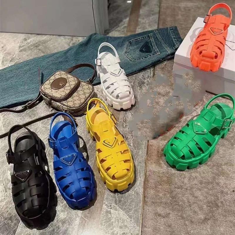 Product Introduction of รองเท้าแตะแพลตฟอร์ม, รองเท้าผู้หญิง, ทิปรองเท้ากรงหมู, ทอ, มัฟฟรวงกลวง, รองเท้าแตะโรมัน, พลัสไซส์, รองเท้าแตะสไตล์ Ins 4