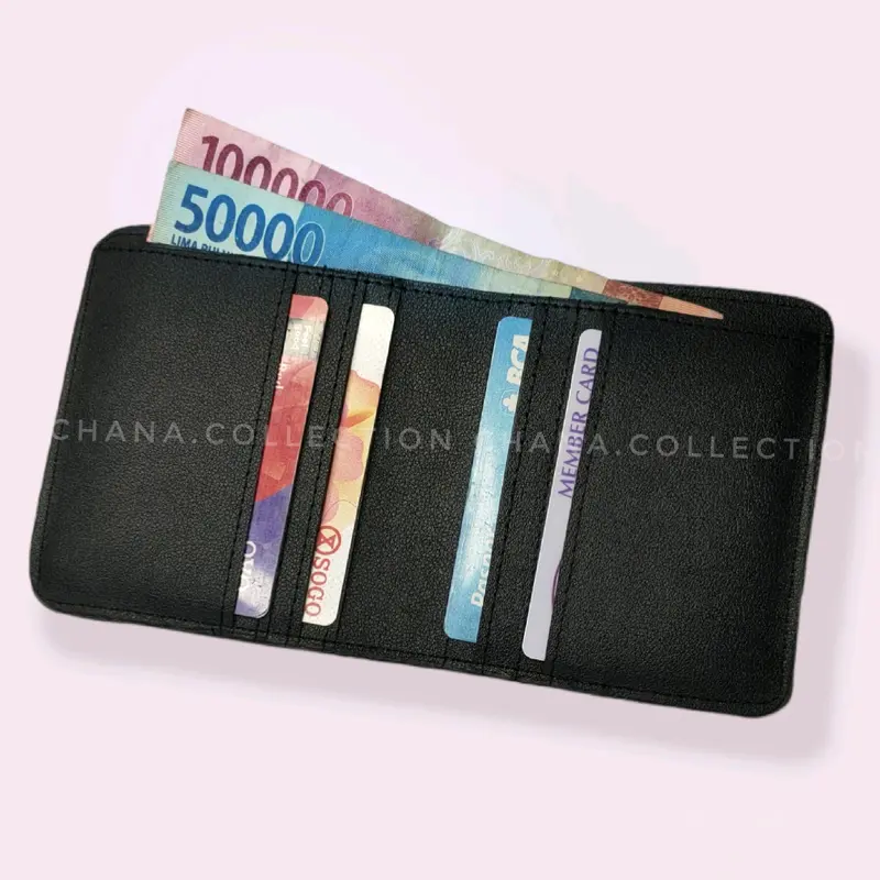 DOMPET WANITA MINI STYLE KOREA DOMPET POLOS WANITA Kartu 3