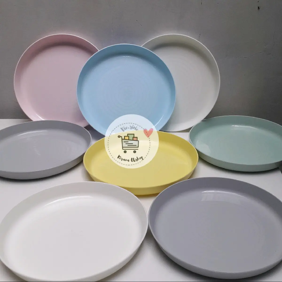 Piring Plastik Anak anti pecah isi 6pcs