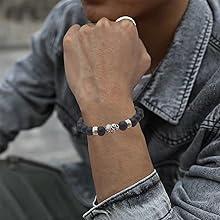 Product Introduction of 1PC Natural 8mm 7 Chakra Beads Bracelet - Yoga Meditation Buddhist Elephant Stone Healing Jewelry with Essential Oil Diffuser for Women Men Stress Relief Gift 8