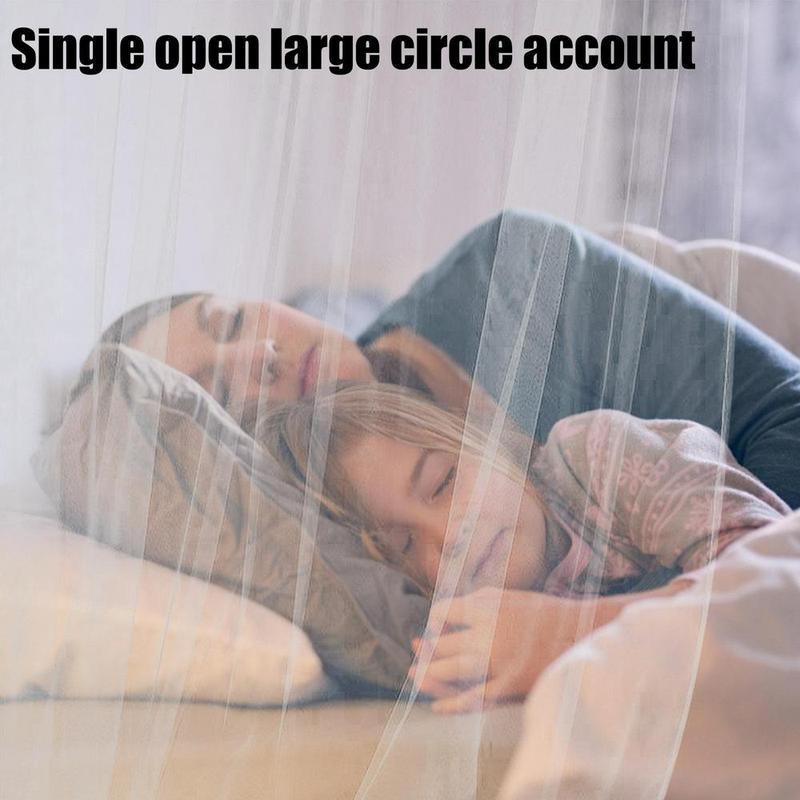 Product Introduction of Round Dome Canopy Comfortable Net Bed Canopy Polyester Elastic Round Dome Odorless Breathable Summer Essentials Bed Tent For 9