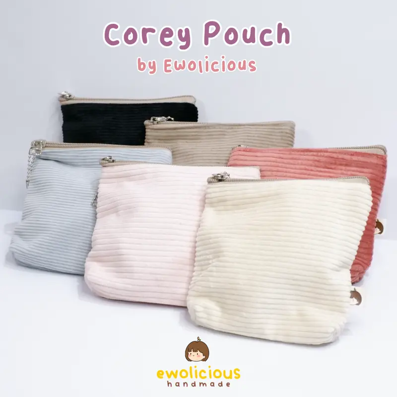 COREY POUCH RESLETING by Ewolicious | Dompet Kecil | Pouch Make Up Corduroy mini 4