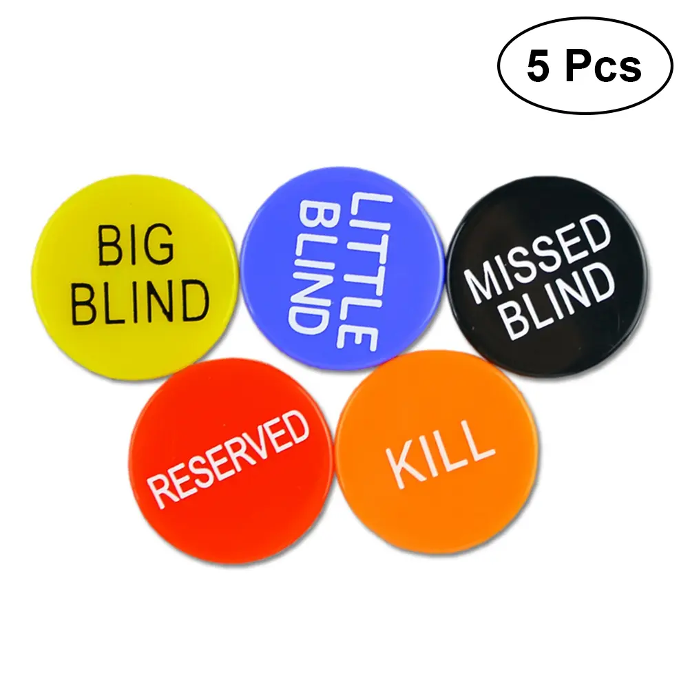 Big Bling Button Poker Chip 5PCS
