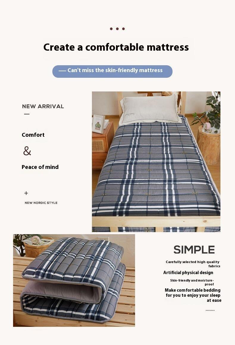 Product Introduction of Dedicated student single adult bunk bed, foldable mattress, dormitory essential item, double person 3