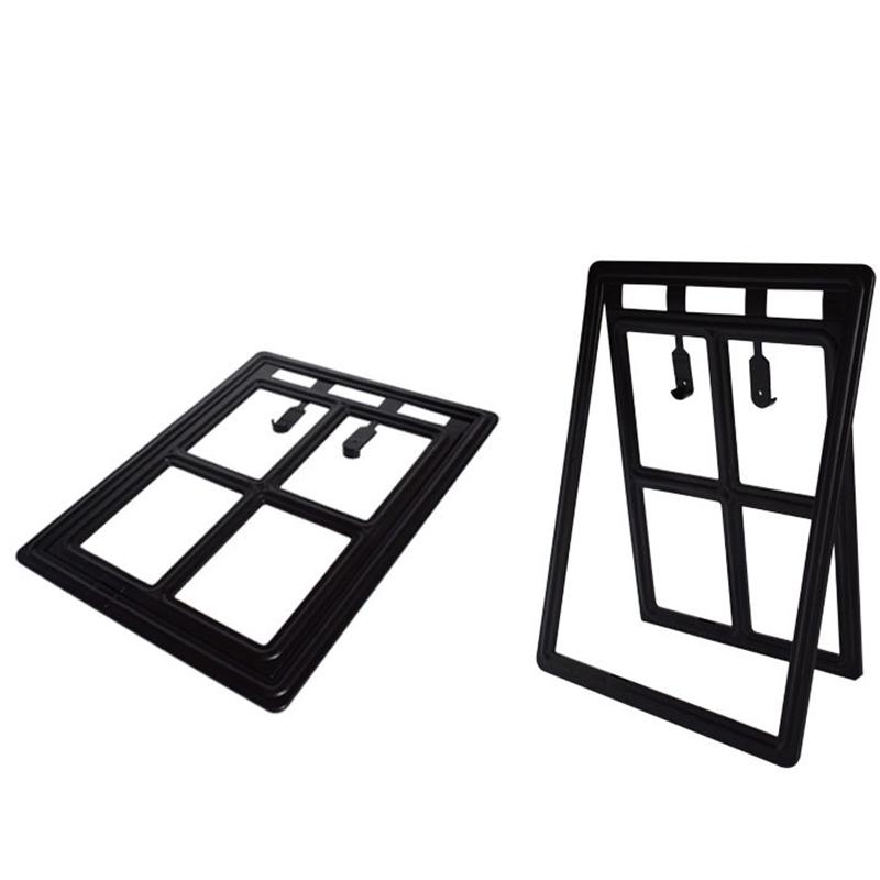 Product Introduction of Durable Plastic Pet Dog Cat Kitty Door for Screen Window Security Flap Gates Pet Tunnel Dog Fence Free Access Safe Door 3
