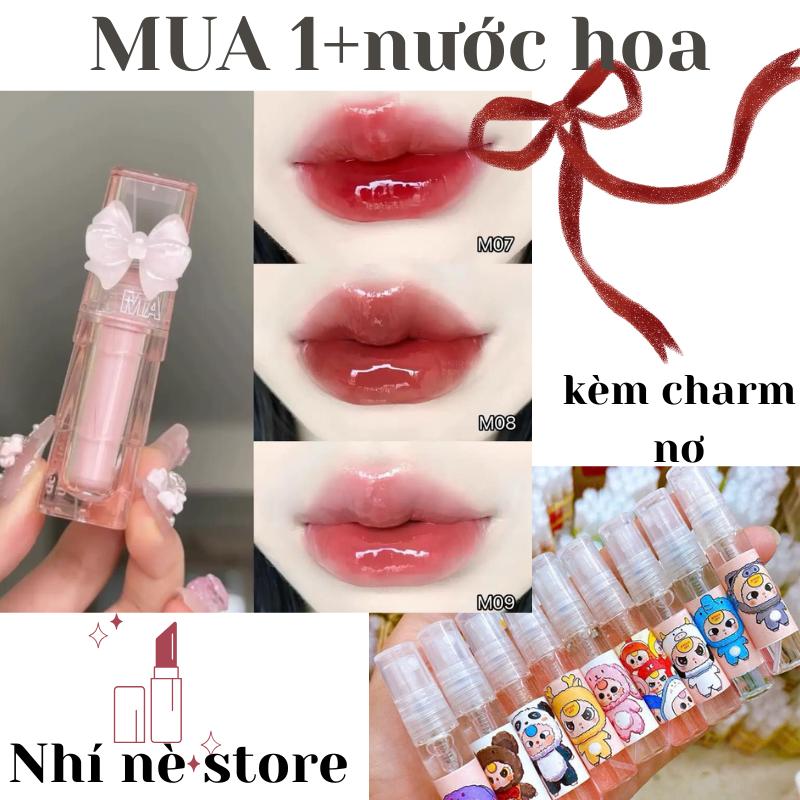 Son kem bóng thạch nước Make Mine màu siêu đẹp lâu trôi (tặng kèm nơ) Cosmetic Mỹ Phẩm Trang Điểm