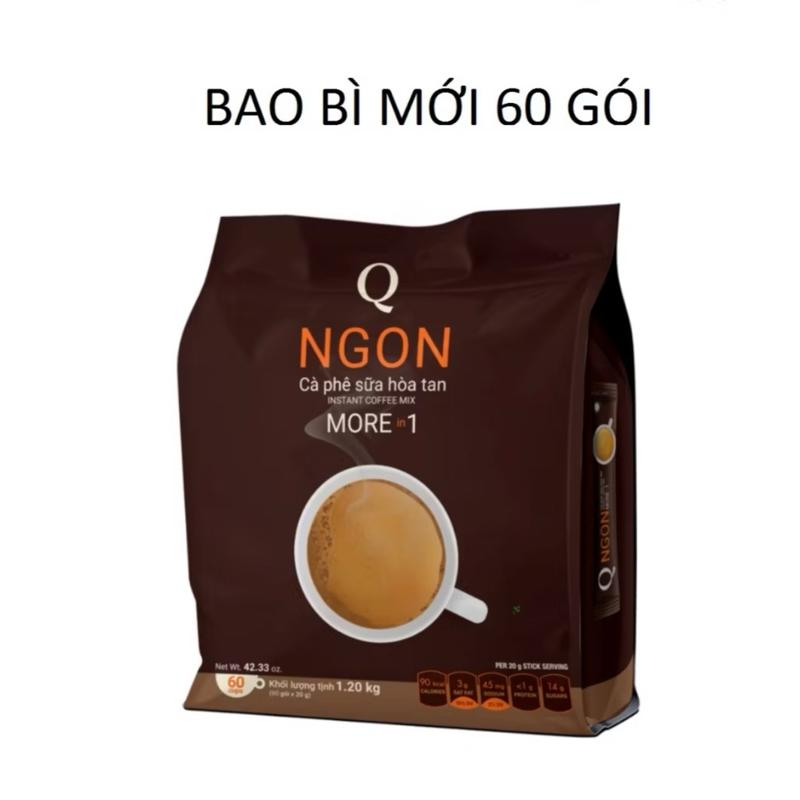 2 BỊCH CAFE SỮA HÒA TAN NGON TRẦN QUANG GÓI LỚN 1,2 kg (60GÓI × 20G) Coffee Cà Phê bulletproof mono  lab  coffee