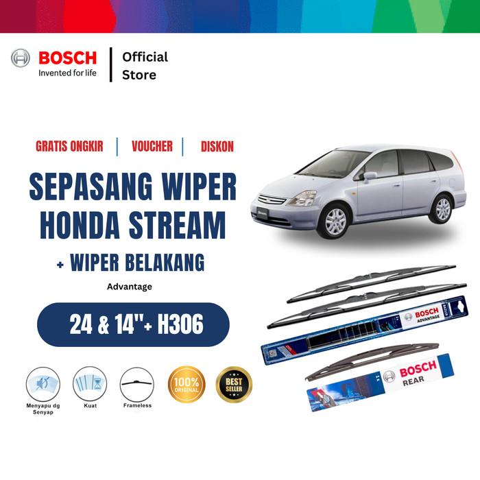 Gambar Bosch Wiper Mobil Honda Stream Set Advantage 24 - 14 Inci dan H306 dari Bosch Automotive Kab. Bekasi Tokopedia