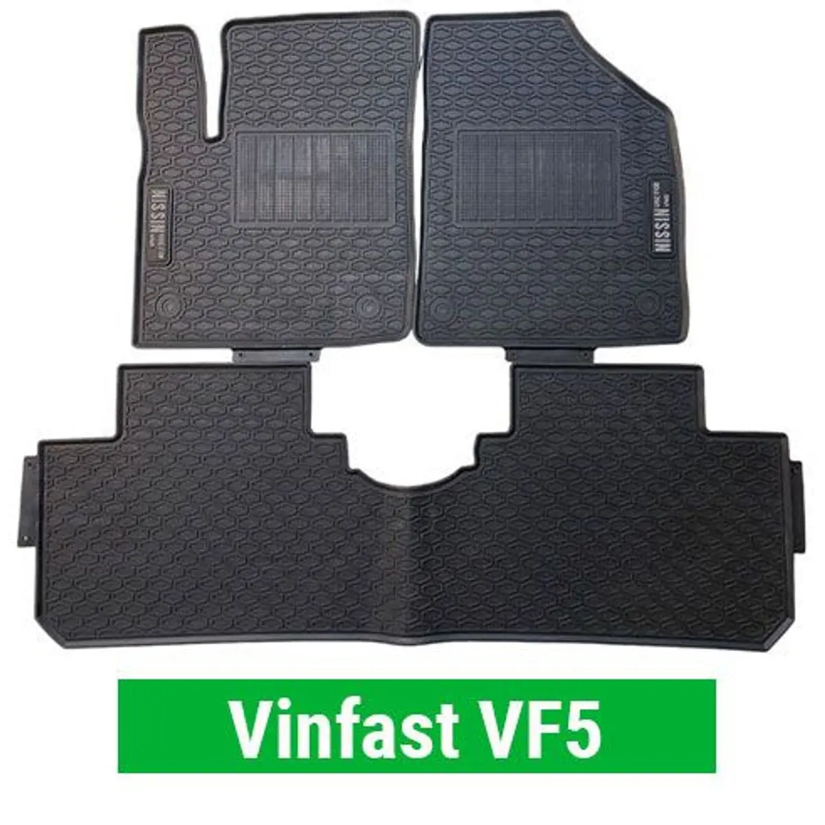 Thảm lót sàn, lót sàn cao su 3D xe Vinfast VF5 Mẫu NISSIN - Hàng đẹp, không mùi, không thấm nước, dễ vệ sinh Phụ Tùng Nội Thất