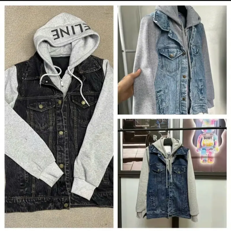 ÁO ĐÔI BÒ MŨ NỈ NAM NỮ , PHỐI TAY MŨ NỈ 2 LỚP DÀY DẶN TRẺ TRUNG Hoodie 3