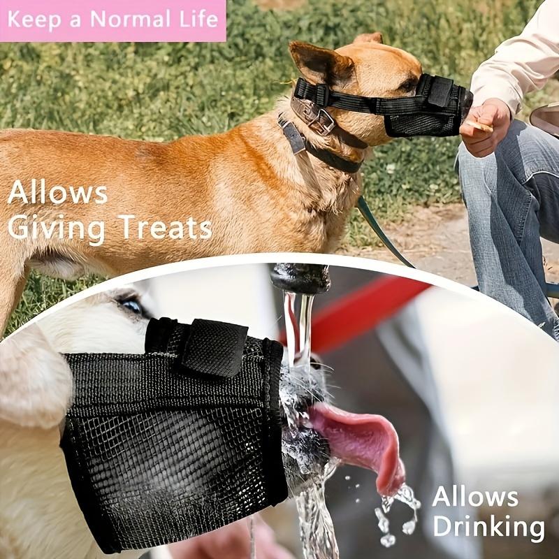 TikTok Shop Breathable Soft Mesh Dog Muzzle Comfort Fit for Small Medium Large Breeds Prevents Biting Chewing Allows Panting and Drinking