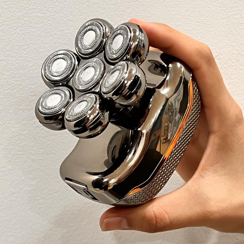 Máy cạo râu đa năng 7D chống nước IPX7, 7 lưỡi dao cạo sát êm nhanh chóng, máy cạo râu tích điện USB cho nam, maycaoraudanang