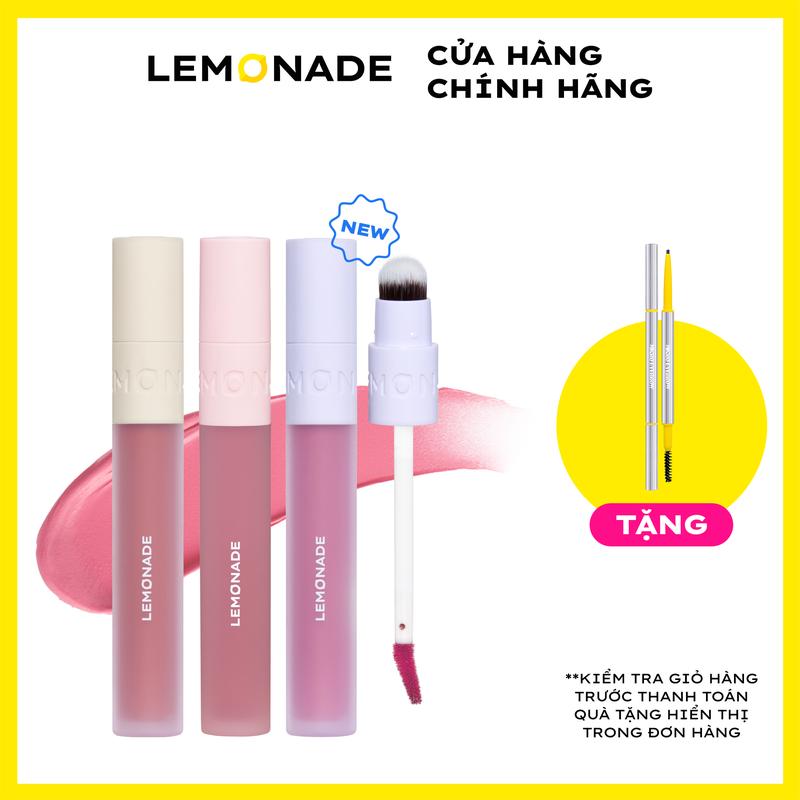 [MUA 1 TẶNG 1] MUA 01 Son kem mịn lì thuần chay Lemonade Perfect Couple 3.5g TẶNG 01 Chì kẻ mày siêu mảnh lâu trôi Lemonade Micro Eyebrow 0,1g