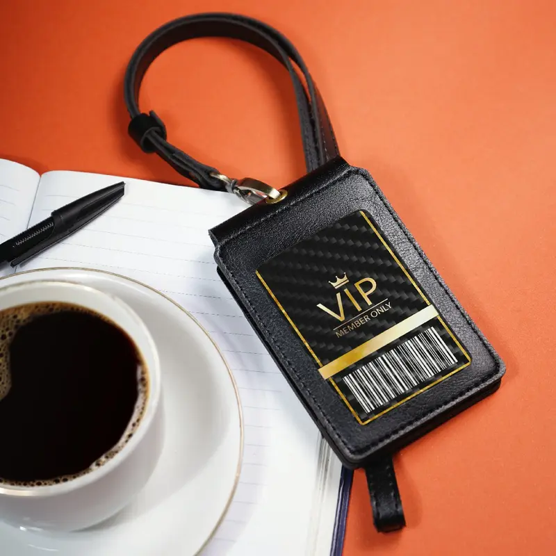 Card Holder Id Card Kalung Holder Name Tag NEWBIE Kulit Souvenir 4